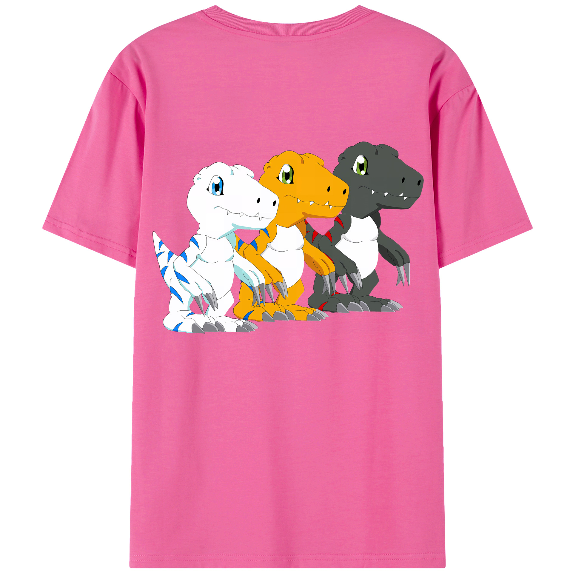 （画像用） Digimon デジタルモンスター/デジモン レディース半袖Tシャツ(バックプリント)